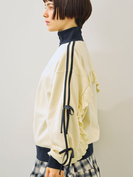 チェック柄フリルティアードミニスカート(オフホワイト/ボルドー/ブラウン)|SM2(エスエムツー)通販