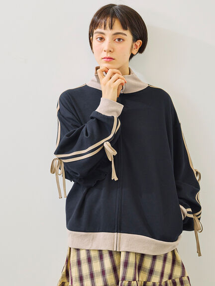 リボンフリルトラックジャージ(ブラック/ベージュ/ブラウン/クリーム)|SM2(エスエムツー)通販