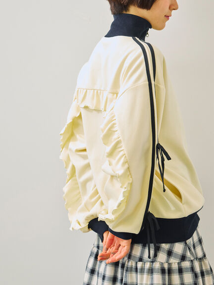 リボンフリルトラックジャージ(ブラック/ベージュ/ブラウン/クリーム)|SM2(エスエムツー)通販