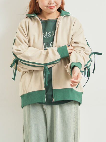 リボンフリルトラックジャージ(ブラック/ベージュ/ブラウン/クリーム)|SM2(エスエムツー)通販