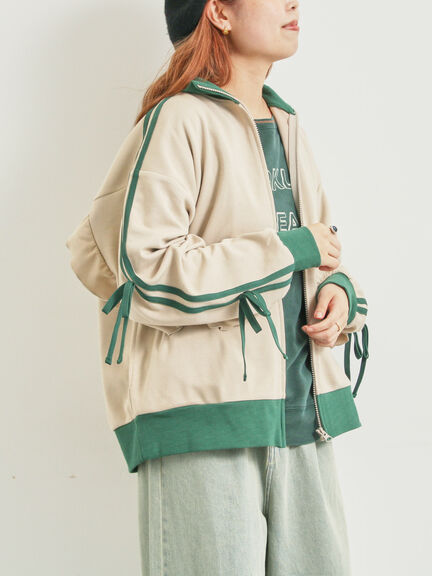 リボンフリルトラックジャージ(ブラック/ベージュ/ブラウン/クリーム)|SM2(エスエムツー)通販