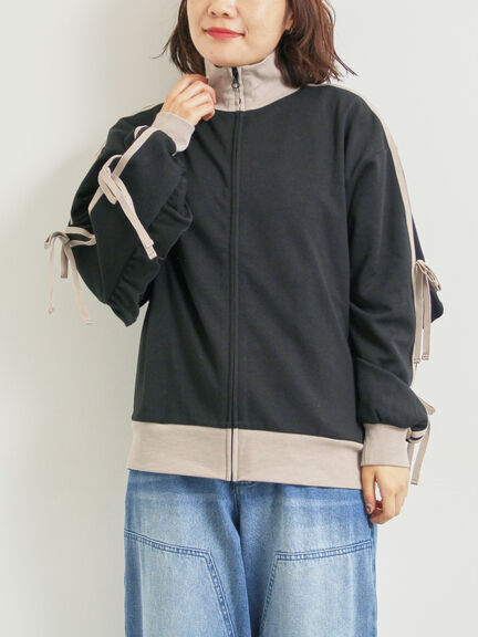 リボンフリルトラックジャージ(ブラック/ベージュ/ブラウン/クリーム)|SM2(エスエムツー)通販