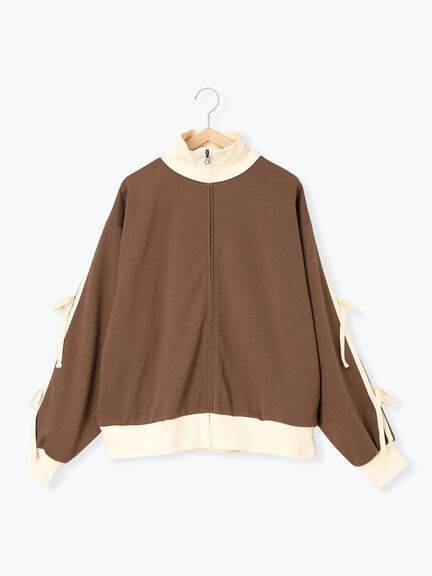 リボンフリルトラックジャージ(ブラック/ベージュ/ブラウン/クリーム)|SM2(エスエムツー)通販