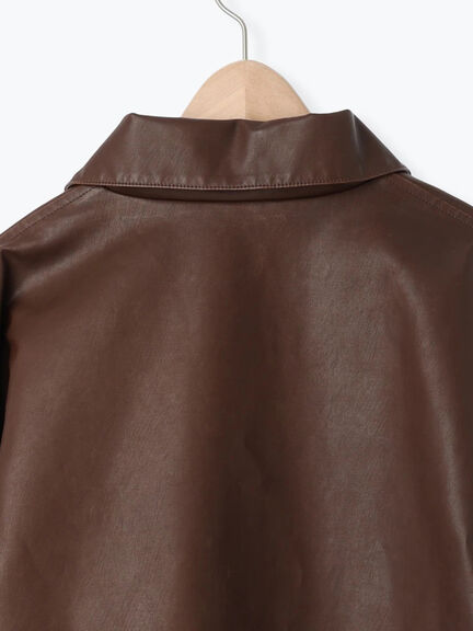 フェイクレザーブルゾン(ブラック/ブラウン)|SM2(エスエムツー)通販