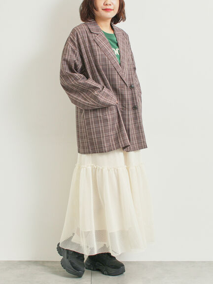 柄アソートフロッキープリントロングTシャツ(オフホワイト/グレー/グリーン/ネイビー)|SM2(エスエムツー)通販