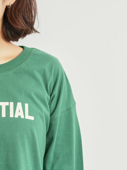 柄アソートフロッキープリントロングTシャツ(オフホワイト/グレー/グリーン/ネイビー)|SM2(エスエムツー)通販