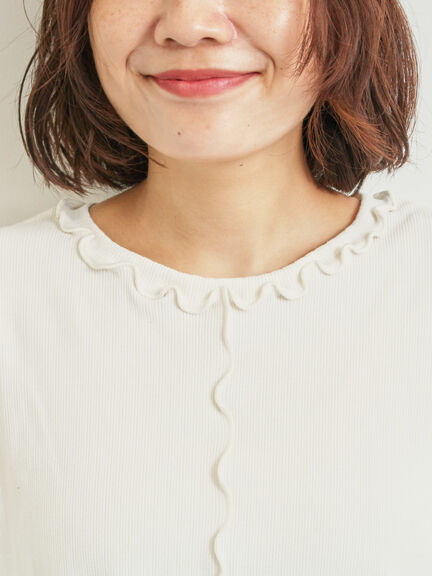 パッチワーク配色メローカットソー(オフホワイト/ブラック/キナリ)|SM2(エスエムツー)通販