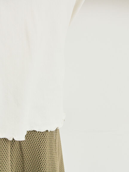 パッチワーク配色メローカットソー(オフホワイト/ブラック/キナリ)|SM2(エスエムツー)通販