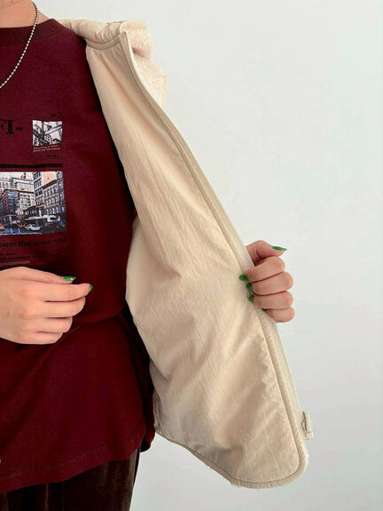 リバーシブルボアベスト(チャコールグレー/モカ/キナリ)|SM2(エスエムツー)通販