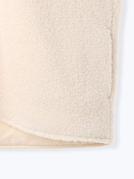 リバーシブルボアベスト(チャコールグレー/モカ/キナリ)|SM2(エスエムツー)通販