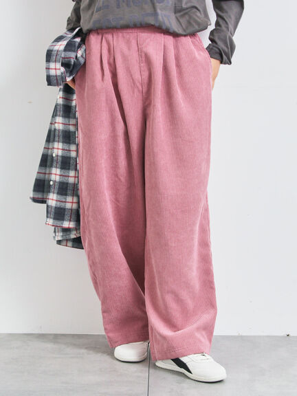 コーデュロイストレートパンツ(チャコールグレー/ピンク/ベージュ/カーキ)|SM2(エスエムツー)通販
