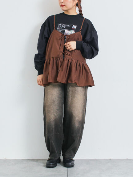 前後2wayキャミビスチェ(オフホワイト/ブラック/ブラウン)|SM2(エスエムツー)通販