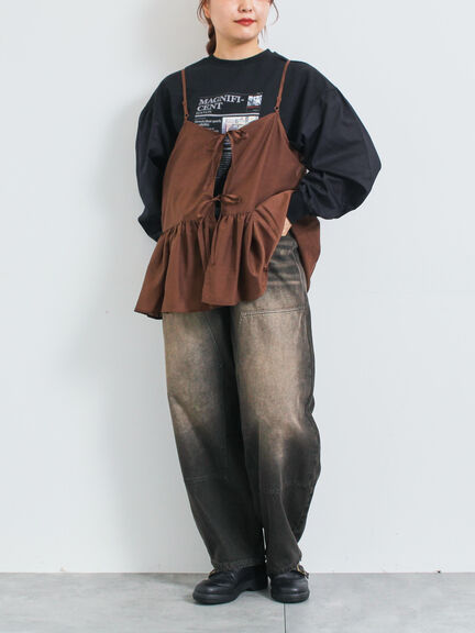 前後2wayキャミビスチェ(オフホワイト/ブラック/ブラウン)|SM2(エスエムツー)通販