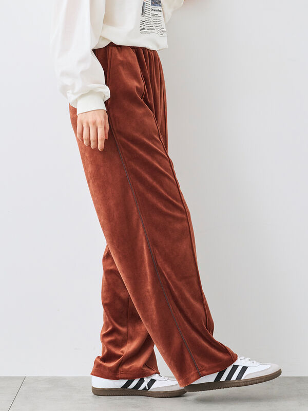 ラビットベロアイージーパンツ(グレー/ブラック/ダークオレンジ/ブラウン)|SM2(エスエムツー)通販