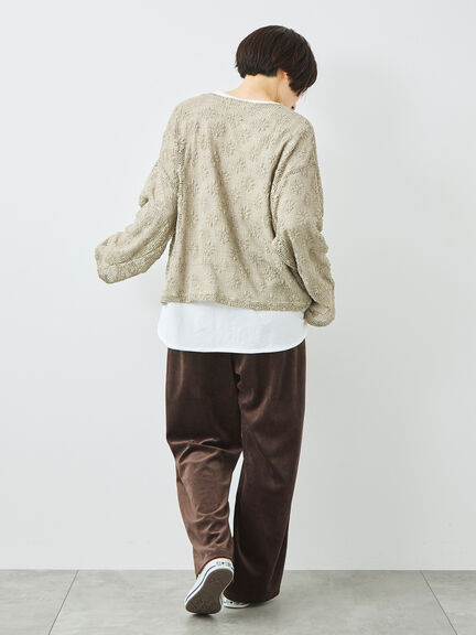 ラビットベロアイージーパンツ(グレー/ブラック/ダークオレンジ/ブラウン)|SM2(エスエムツー)通販