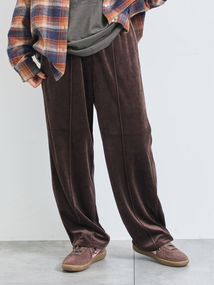 ラビットベロアイージーパンツ(グレー/ブラック/ダークオレンジ/ブラウン)|SM2(エスエムツー)通販