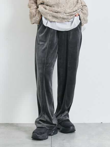 ラビットベロアイージーパンツ(グレー/ブラック/ダークオレンジ/ブラウン)|SM2(エスエムツー)通販