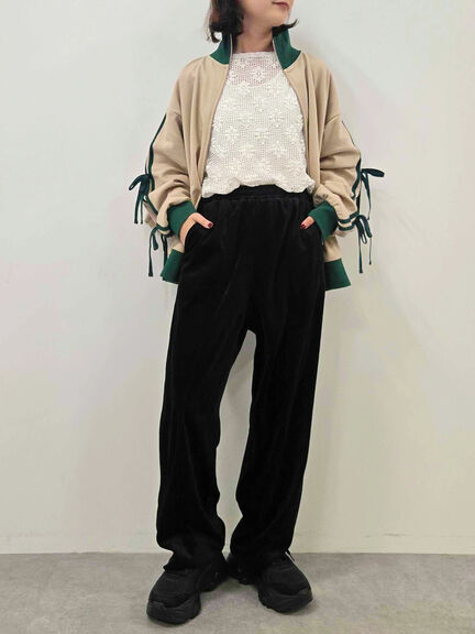 ラビットベロアイージーパンツ(グレー/ブラック/ダークオレンジ/ブラウン)|SM2(エスエムツー)通販