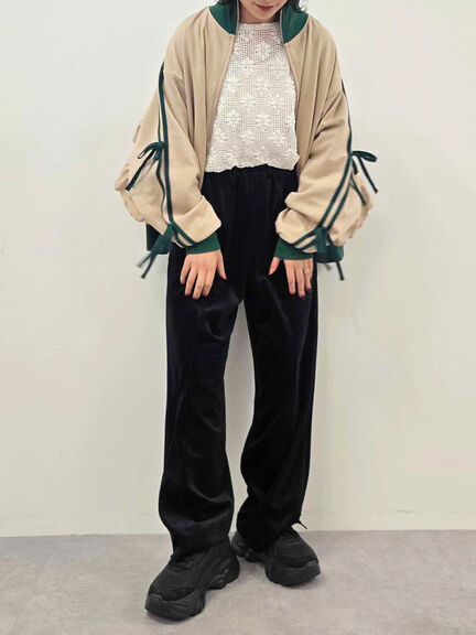 ラビットベロアイージーパンツ(グレー/ブラック/ダークオレンジ/ブラウン)|SM2(エスエムツー)通販