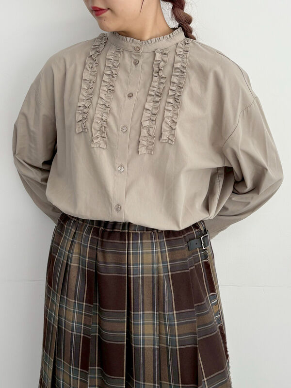 フリルブラウス(ベージュ)|SM2(エスエムツー)通販