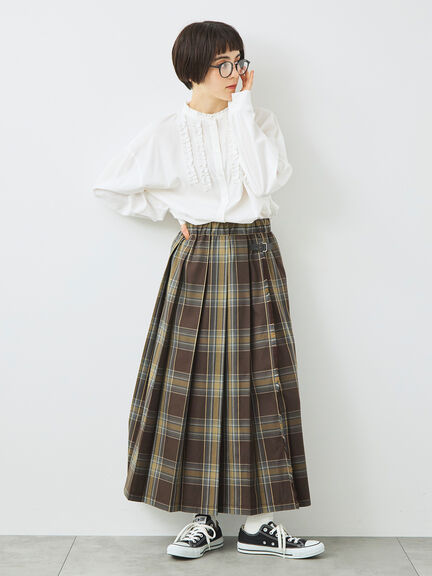 フリルブラウス(オフホワイト/チャコールグレー/ベージュ)|SM2(エスエムツー)通販