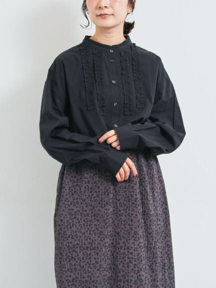 フリルブラウス(オフホワイト/チャコールグレー/ベージュ)|SM2(エスエムツー)通販