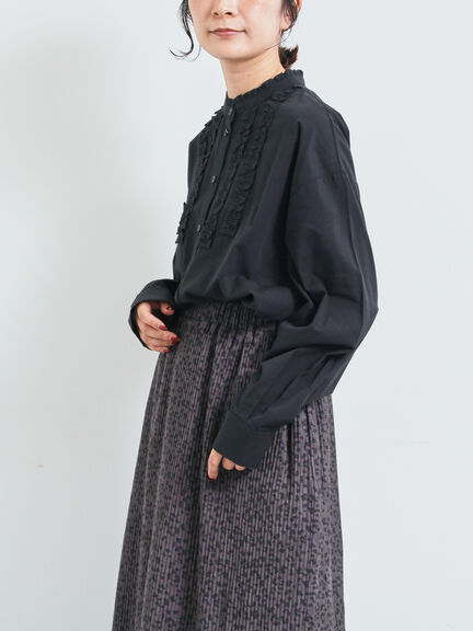 フリルブラウス(オフホワイト/チャコールグレー/ベージュ)|SM2(エスエムツー)通販