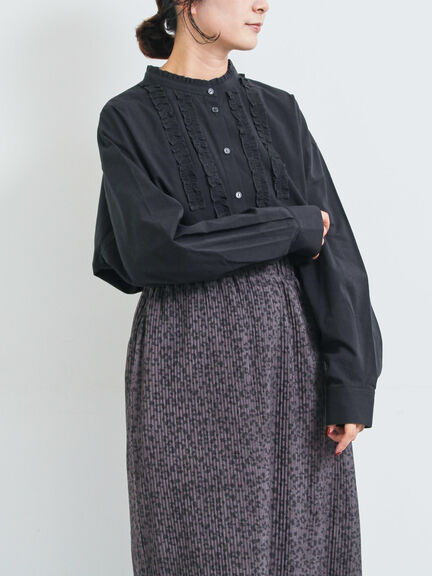 フリルブラウス(オフホワイト/チャコールグレー/ベージュ)|SM2(エスエムツー)通販