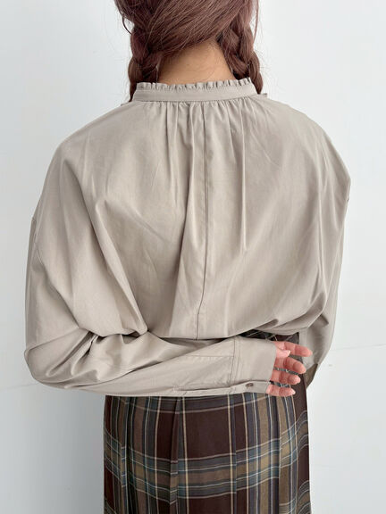 フリルブラウス(オフホワイト/チャコールグレー/ベージュ)|SM2(エスエムツー)通販