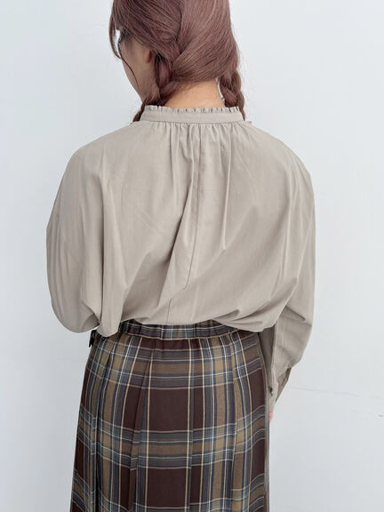 フリルブラウス(オフホワイト/チャコールグレー/ベージュ)|SM2(エスエムツー)通販