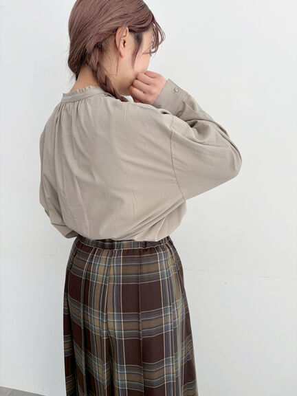 フリルブラウス(オフホワイト/チャコールグレー/ベージュ)|SM2(エスエムツー)通販