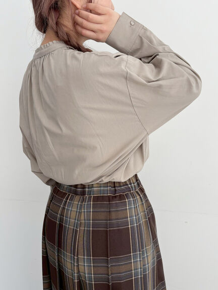 フリルブラウス(オフホワイト/チャコールグレー/ベージュ)|SM2(エスエムツー)通販