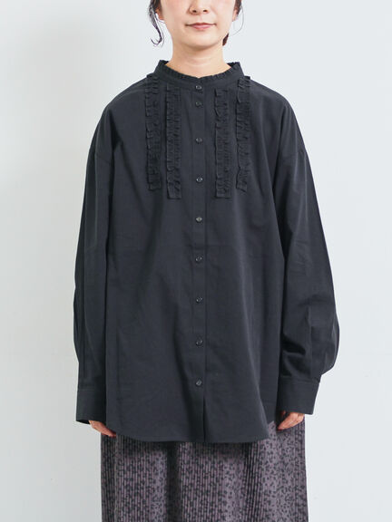 フリルブラウス(オフホワイト/チャコールグレー/ベージュ)|SM2(エスエムツー)通販