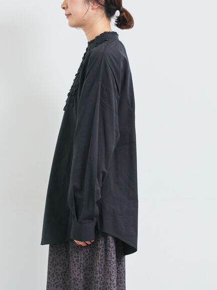 フリルブラウス(オフホワイト/チャコールグレー/ベージュ)|SM2(エスエムツー)通販