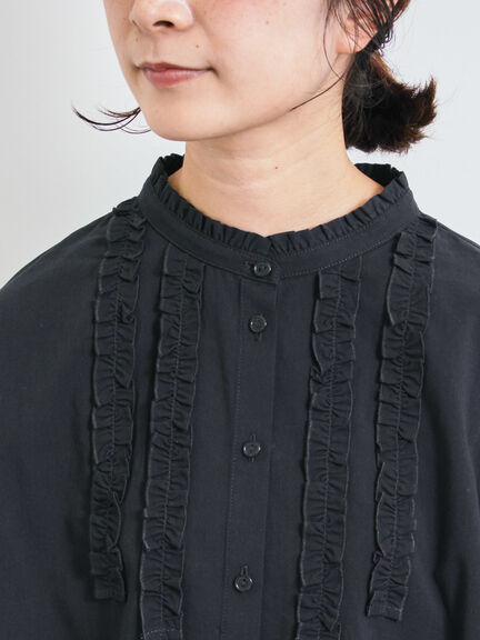 フリルブラウス(オフホワイト/チャコールグレー/ベージュ)|SM2(エスエムツー)通販