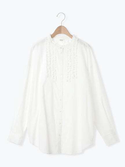 フリルブラウス(オフホワイト/チャコールグレー/ベージュ)|SM2(エスエムツー)通販