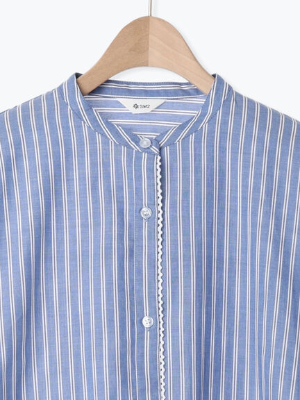 無地柄アソートドロストブラウス(オフホワイト/ブルー/キナリ)|SM2(エスエムツー)通販