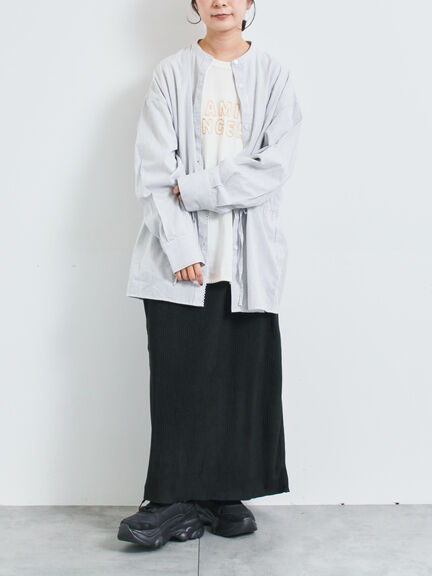 アソート楊柳プリーツスカート(グレー/チャコールグレー/ブラック)|SM2(エスエムツー)通販