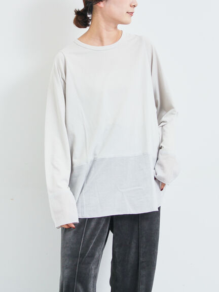 布帛切替ロンT(オフホワイト/グレー/ブラック)|SM2(エスエムツー)通販