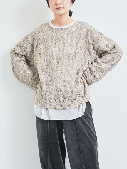 布帛切替ロンT(オフホワイト/グレー/ブラック)|SM2(エスエムツー)通販