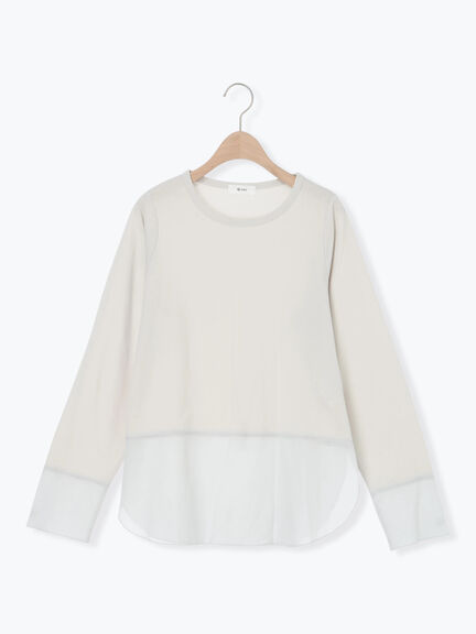 布帛切替ロンT(オフホワイト/グレー/ブラック)|SM2(エスエムツー)通販