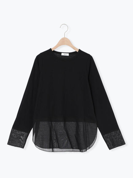 布帛切替ロンT(オフホワイト/グレー/ブラック)|SM2(エスエムツー)通販