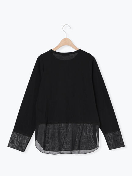 布帛切替ロンT(オフホワイト/グレー/ブラック)|SM2(エスエムツー)通販