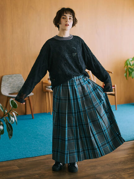 透かし柄ふくれジャカードプルオーバー(グレー/ブラック/キナリ)|SM2(エスエムツー)通販