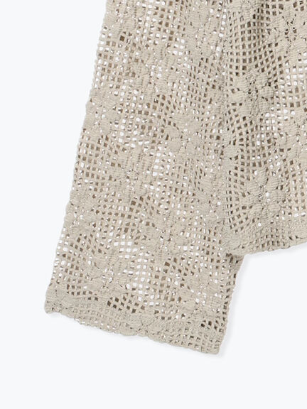 透かし柄ふくれジャカードプルオーバー(グレー/ブラック/キナリ)|SM2(エスエムツー)通販