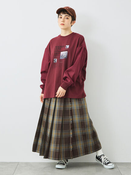 袖布帛インレイロゴプルオーバー(オフホワイト/チャコールグレー/ブラック/ボルドー/ブルー)|SM2(エスエムツー)通販