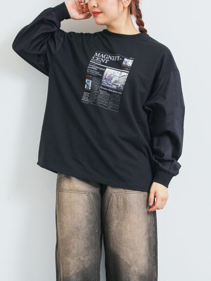 袖布帛インレイロゴプルオーバー(オフホワイト/チャコールグレー/ブラック/ボルドー/ブルー)|SM2(エスエムツー)通販