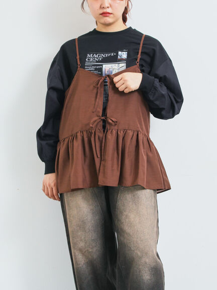 袖布帛インレイロゴプルオーバー(オフホワイト/チャコールグレー/ブラック/ボルドー/ブルー)|SM2(エスエムツー)通販