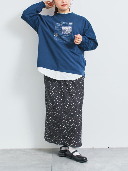 袖布帛インレイロゴプルオーバー(オフホワイト/チャコールグレー/ブラック/ボルドー/ブルー)|SM2(エスエムツー)通販