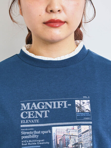 袖布帛インレイロゴプルオーバー(オフホワイト/チャコールグレー/ブラック/ボルドー/ブルー)|SM2(エスエムツー)通販